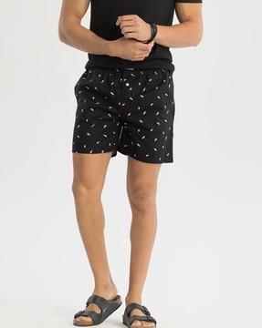 men micro print cotton boxers