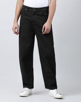 men mid-rise jeans with 5-pocket styling