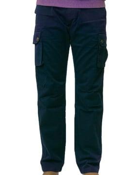 men mid-rise loose cargo pants