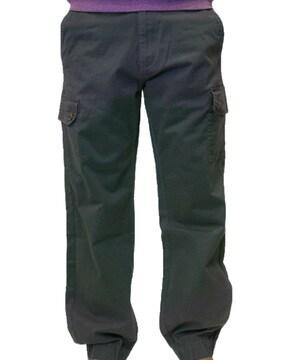 men mid-rise loose fit cargo pants