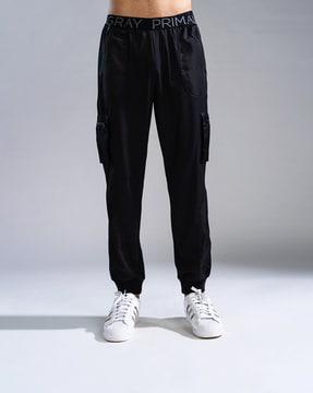 men mid-rise relaxed fit cargo pants