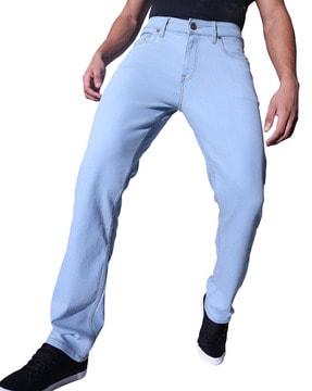 men mid-rise relaxed fit jeans