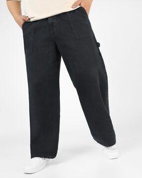 men mid-rise relaxed fit jeans