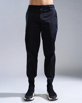 men mid-rise relaxed fit jogger pants