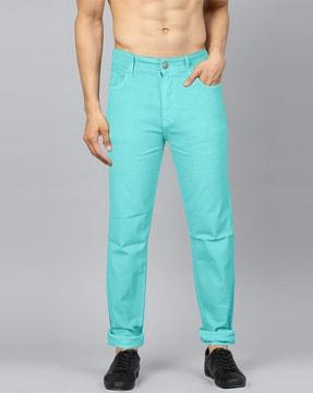 men mid-rise relaxed jeans