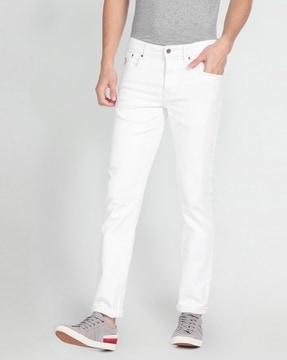 men mid-rise skinny fit jeans