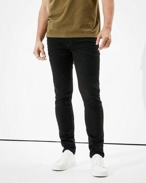 men mid-rise skinny fit jeans