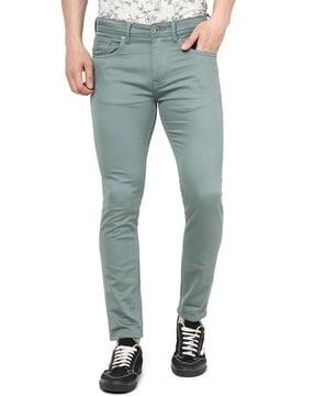 men mid-rise slim fit jeans