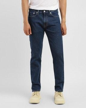 men mid-rise slim fit jeans