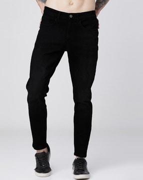 men mid-rise slim fit jeans