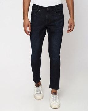 men mid-rise slim fit jeans