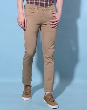 men mid-rise slim fit jeans