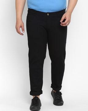 men mid-rise straight jeans