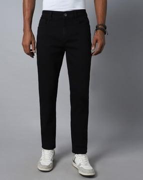 men mid rise tapered jeans