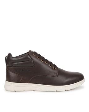 men mid-top lace-up casual shoes