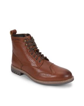 men mid-top lace-up shoes