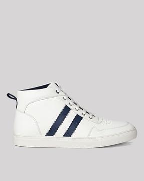 men mid-top lace-up sneakers