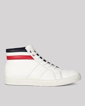 men mid-top lace-up sneakers