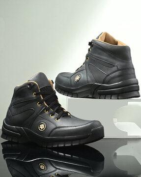 men mid-tops shoes with lace fastening