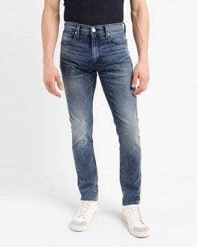 men mid-wash 512 slim tapered fit jeans