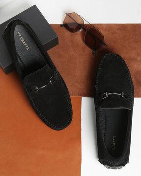 men mocassins with metal accent