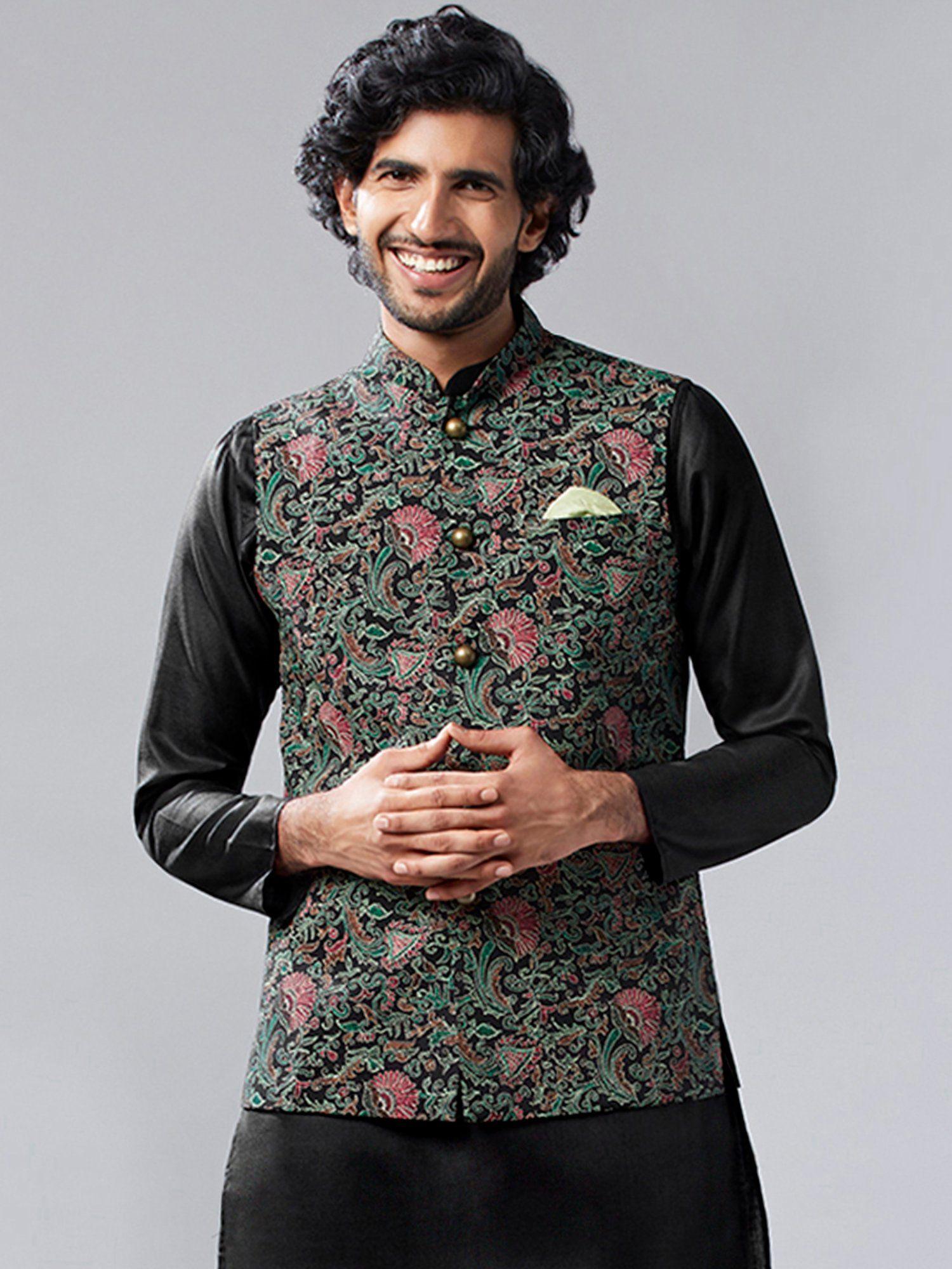 men multi color nehru jacket