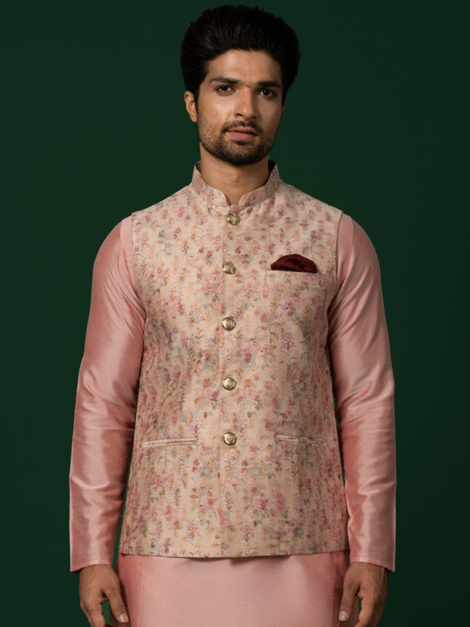 men multi color nehru jacket