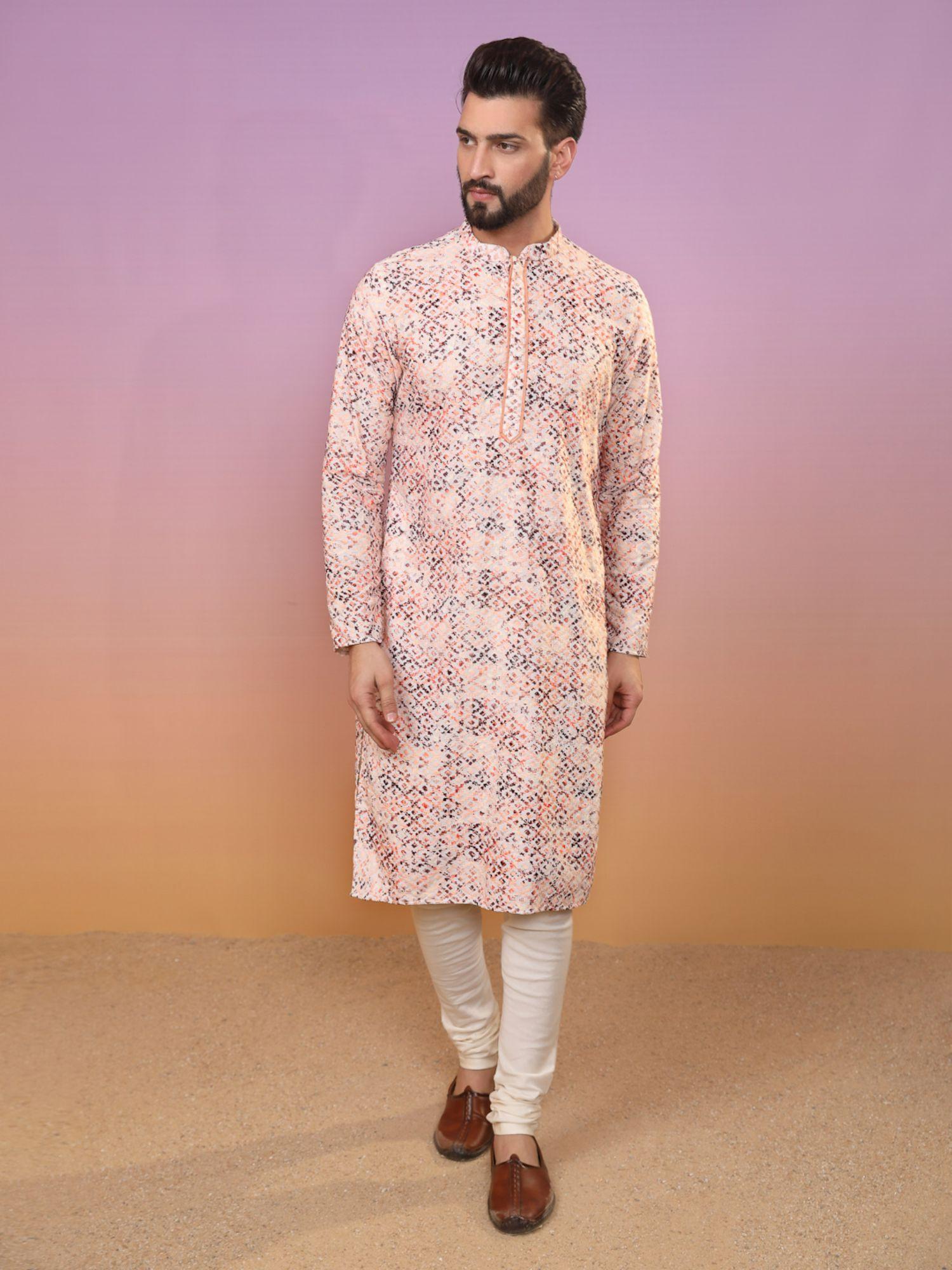 men multi kurta (set of 2)