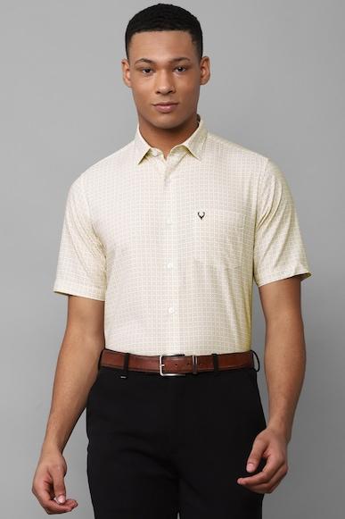 men multi slim fit print half sleeves formal shirts