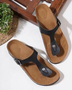 men multi-strap sandals with buckle fastening