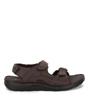 men multi-strap sandals with velcro fastening