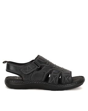 men multi-strap sandals with velcro fastening