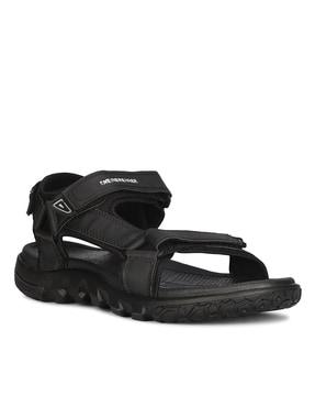 men multi-strap sandals with velcro fastening