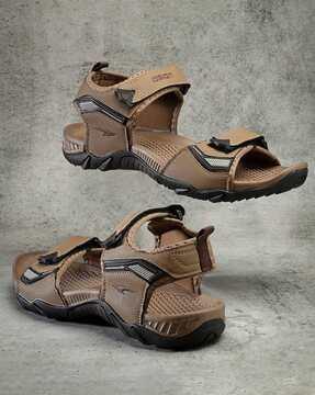 men multi-strap sandals with velcro fastening