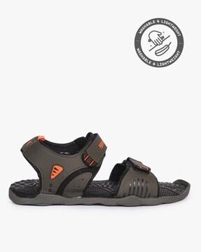 men multi-strap velcro-fastening sandals