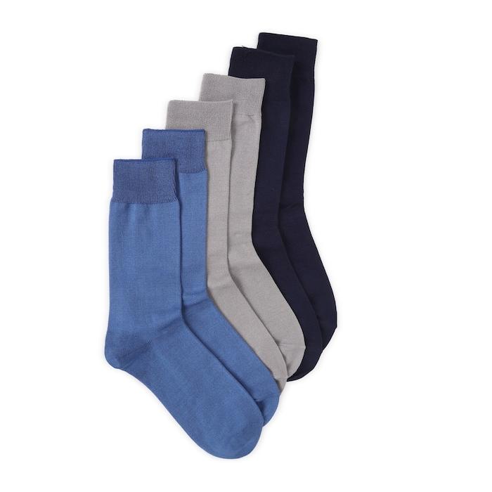 men multicoloured 3 pairs of socks