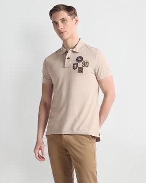 men muscle fit polo t-shirt