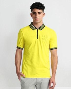 men muscle fit polo t-shirt