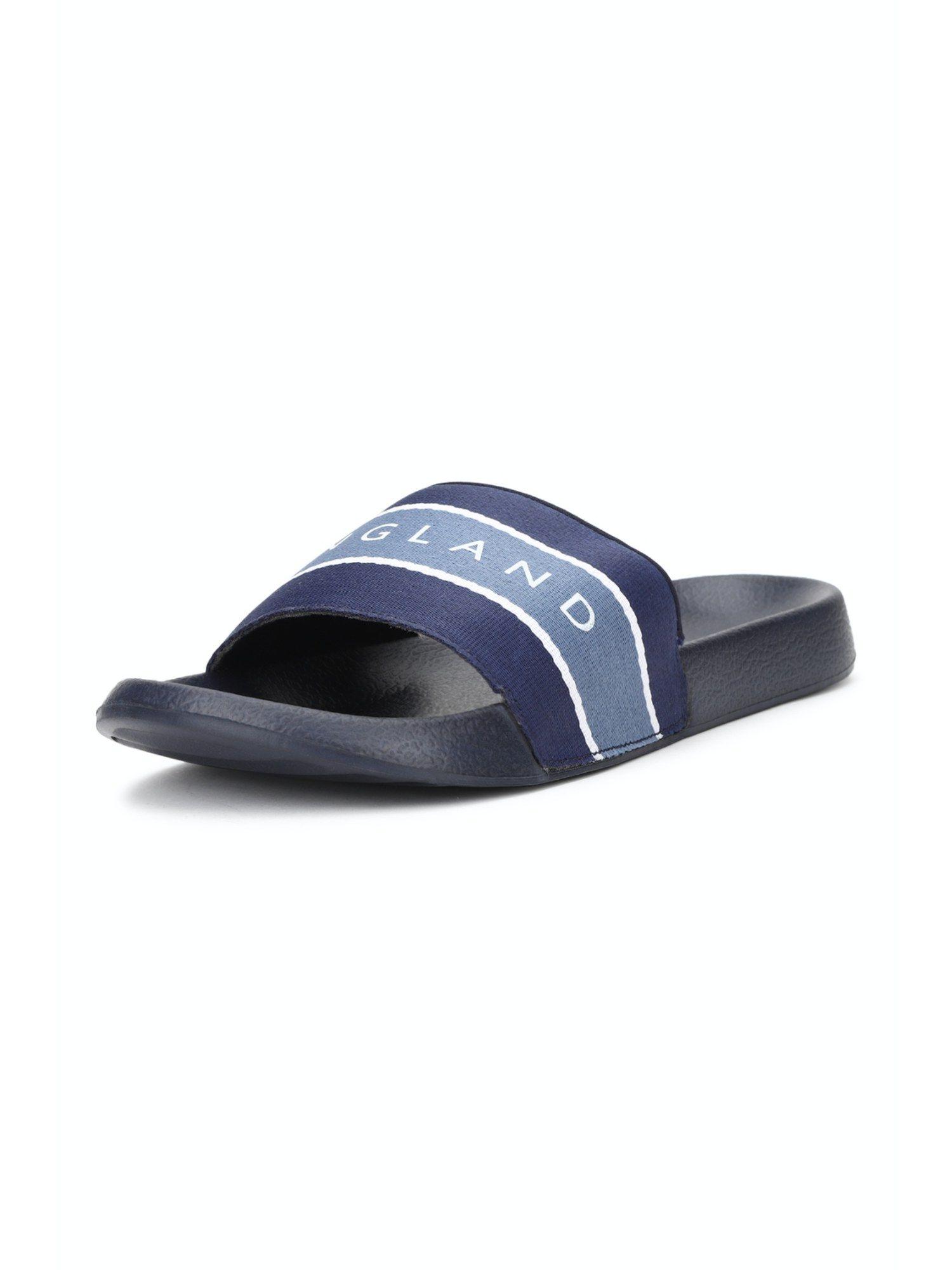 men navy casual flipflops