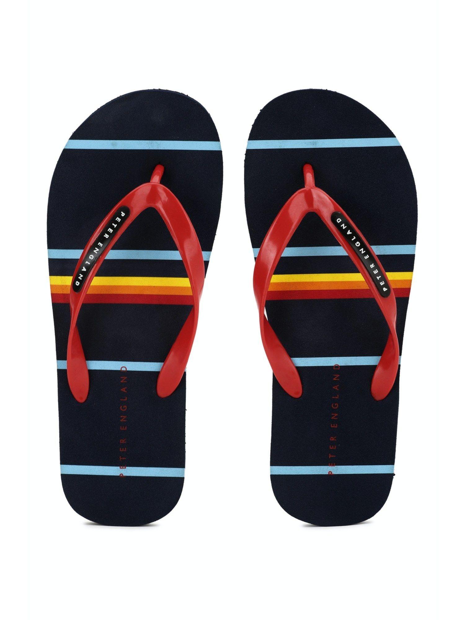 men navy casual flipflops