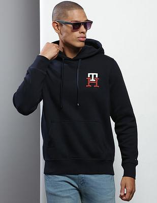 men navy essential embroidered monogram sweatshirt