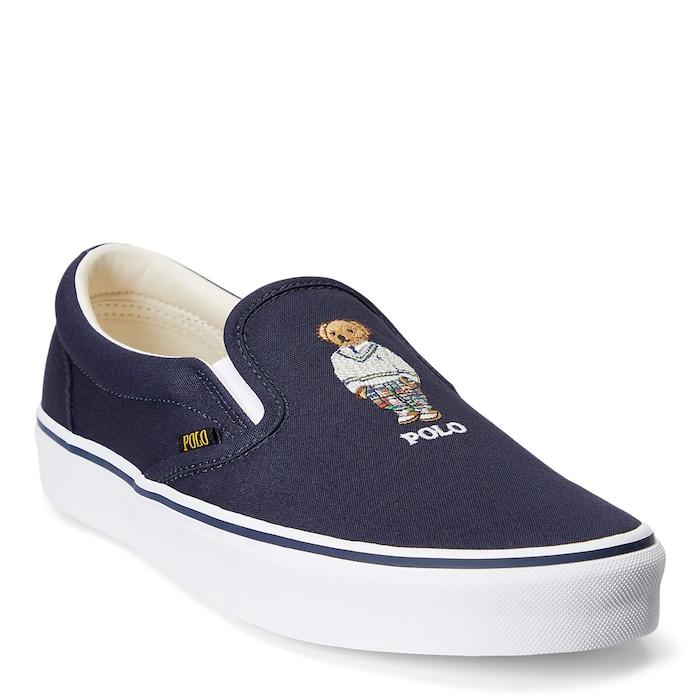 men navy keaton polo bear slip-on sneaker