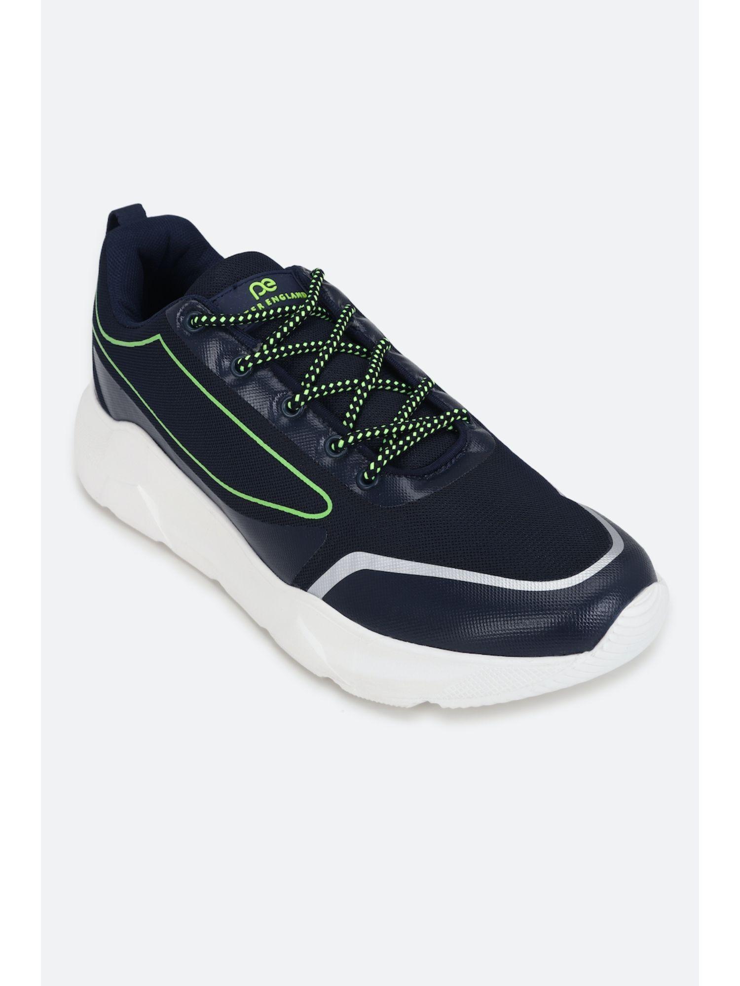 men navy lace-up shoes