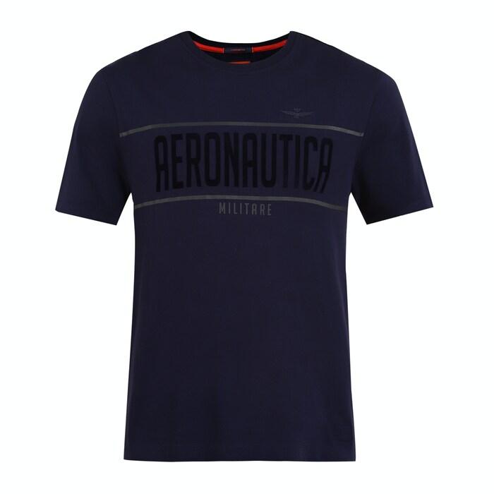 men navy large tonal branding t-shirt