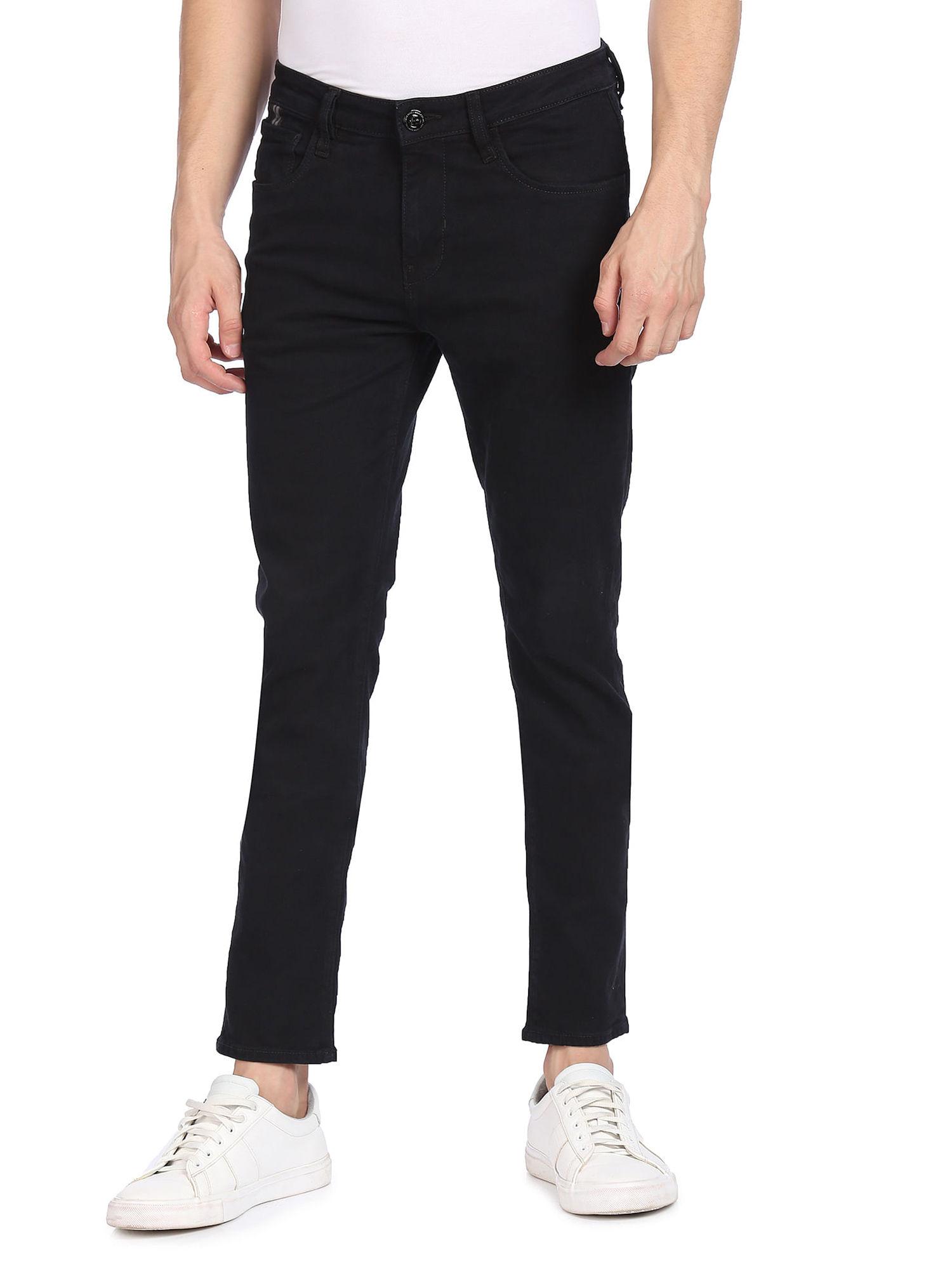 men navy mid rise justin skinny fit jeans