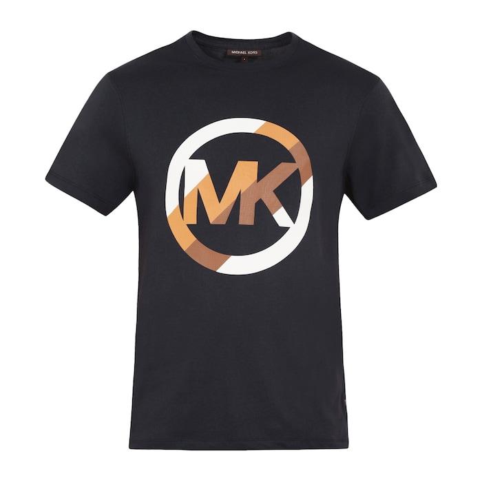 men navy mk dual-tone logo t-shirt