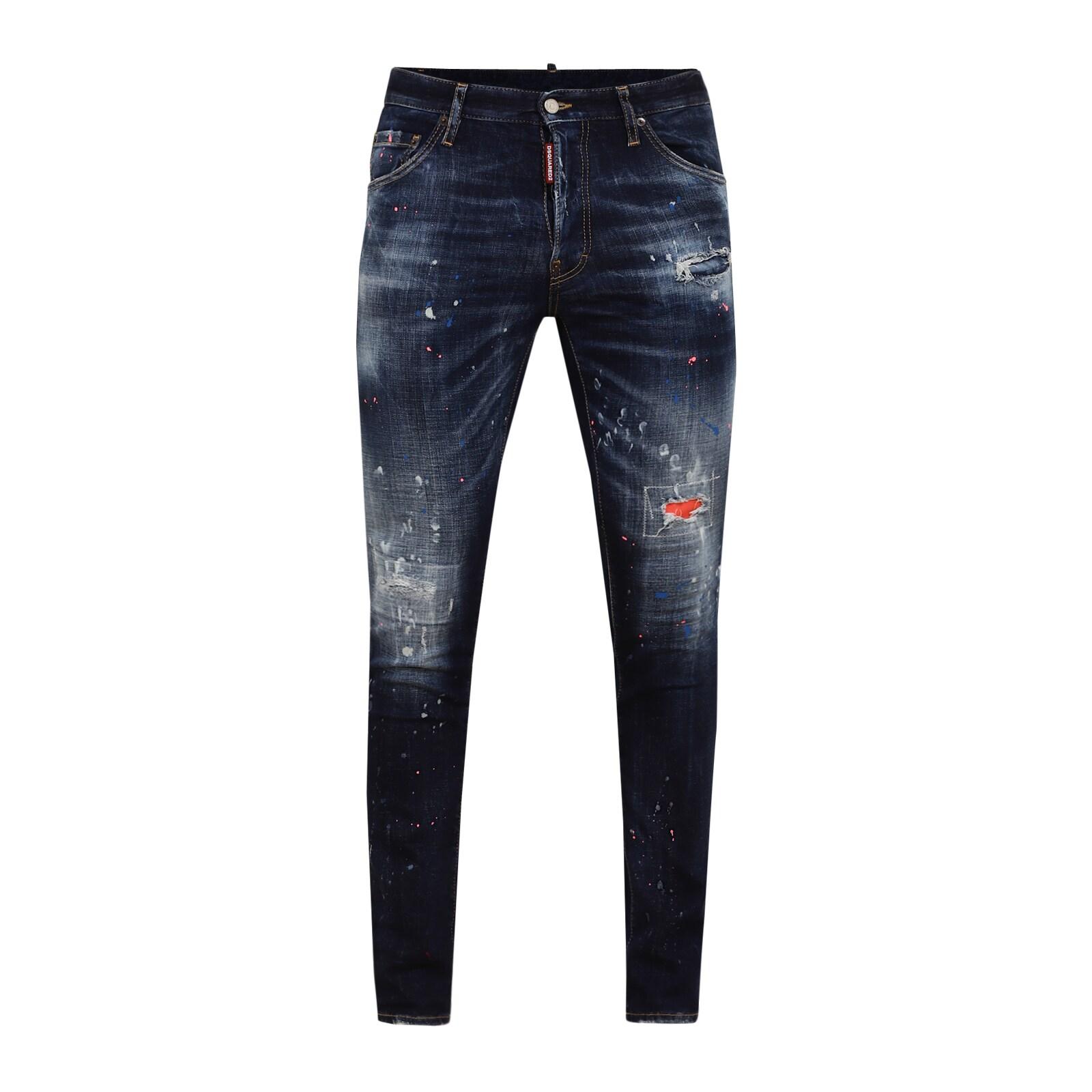 men-navy-patch-and-splatter-print-distressed-jeans