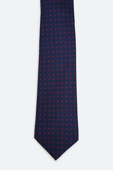 men navy print tie