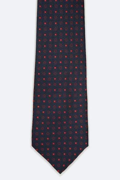 men navy print tie