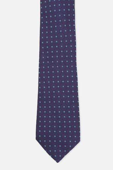 men navy print tie